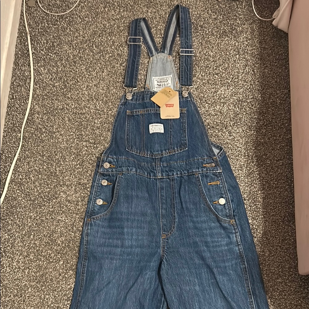 Levi's Blue Denim Overalls